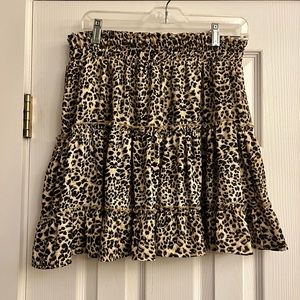 Leopard skirt